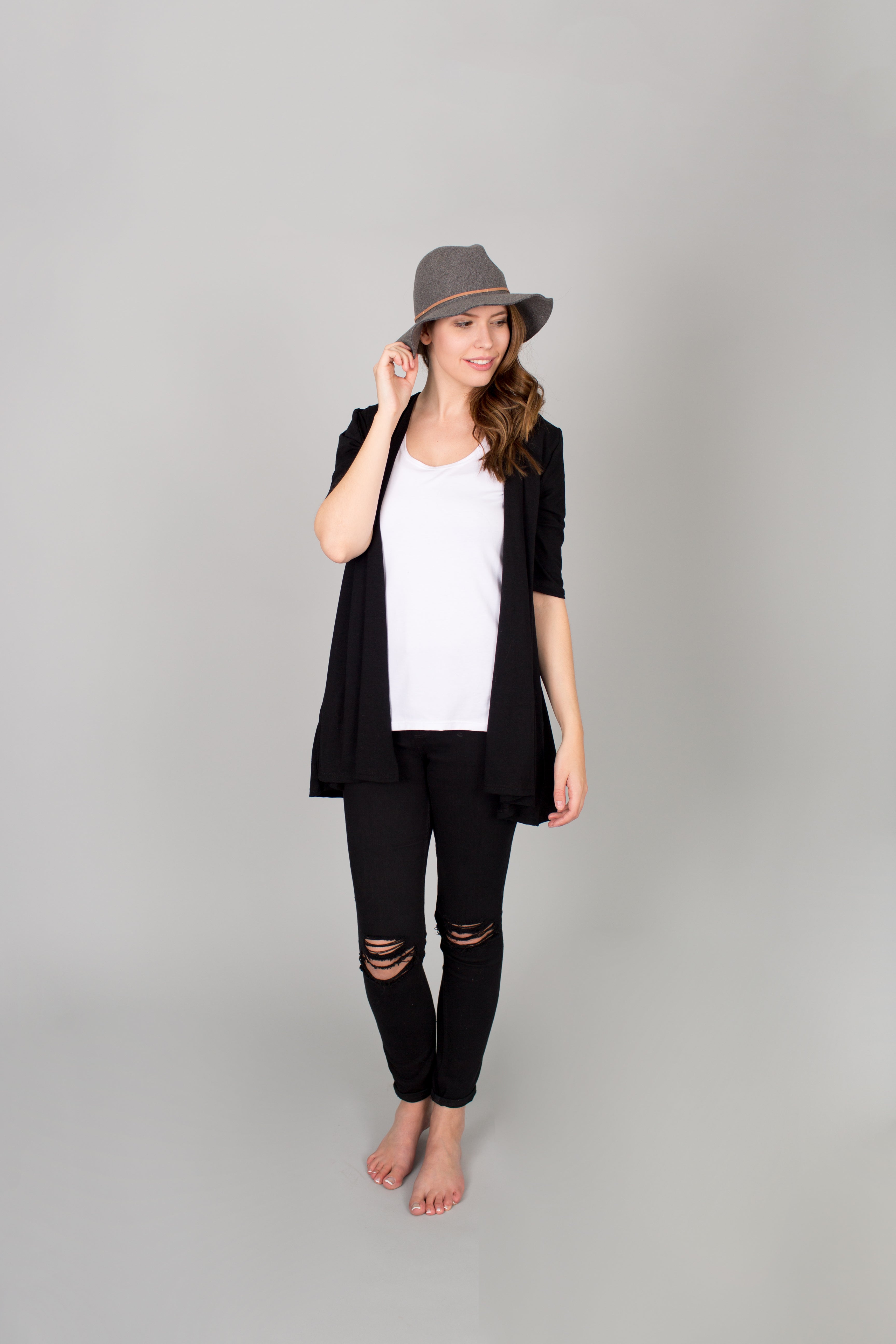 *PreSale* Half Sleeve Cardi Buttercream Clothing