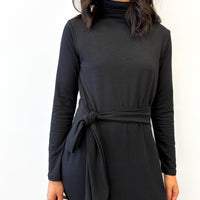 *Pre-Sale* Mock Neck Tie Dress