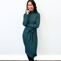 *Pre-Sale* Mock Neck Tie Dress