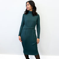 *Pre-Sale* Mock Neck Tie Dress