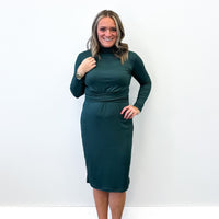 *Pre-Sale* Mock Neck Tie Dress