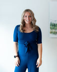 *Pre-Sale* Half Sleeve Tie Romper