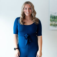 *Pre-Sale* Half Sleeve Tie Romper