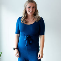 *Pre-Sale* Half Sleeve Tie Romper