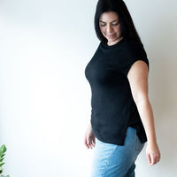 *Pre-Sale* Sleeveless Crew Split Sweater
