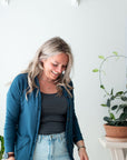 *Pre-Sale* Heart Pocket Button Up Cardi