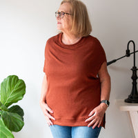 *Pre-Sale* Sleeveless Crew Split Sweater