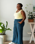*Pre-Sale* Ruched Waist Straight Leg Pants