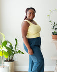 *Pre-Sale* Ruched Waist Straight Leg Pants