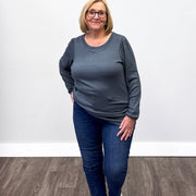 *Pre-Sale* Crew Neck Puff Sleeve Top