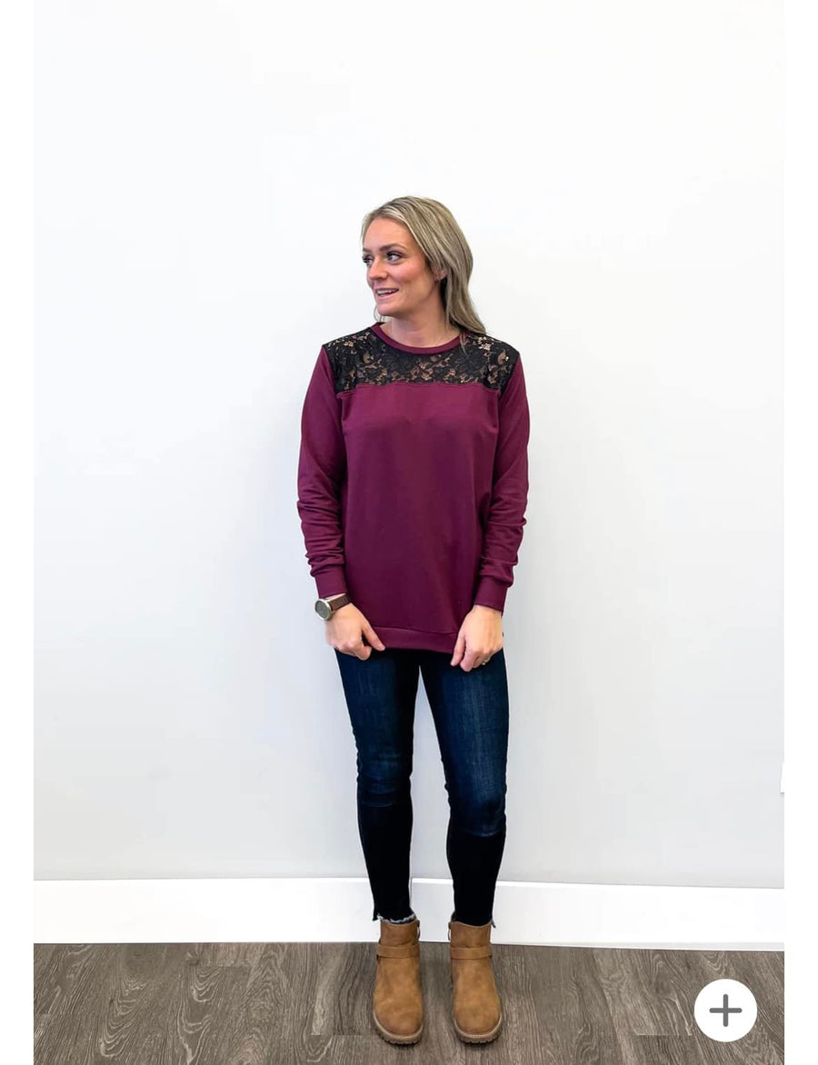 *Pre-Sale* Lace Sweatshirt