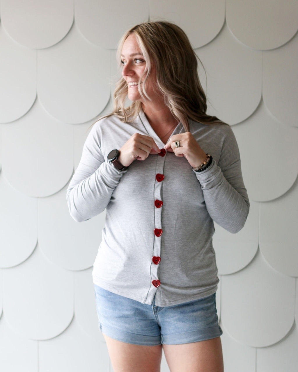 *Pre-Sale* Heart Button Up Cardi