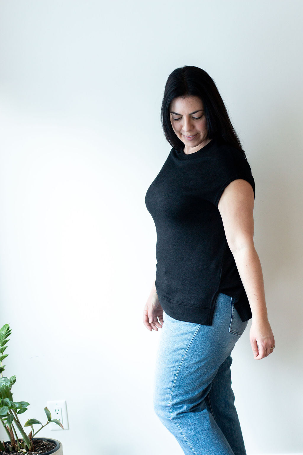 *Pre-Sale* Sleeveless Crew Split Sweater