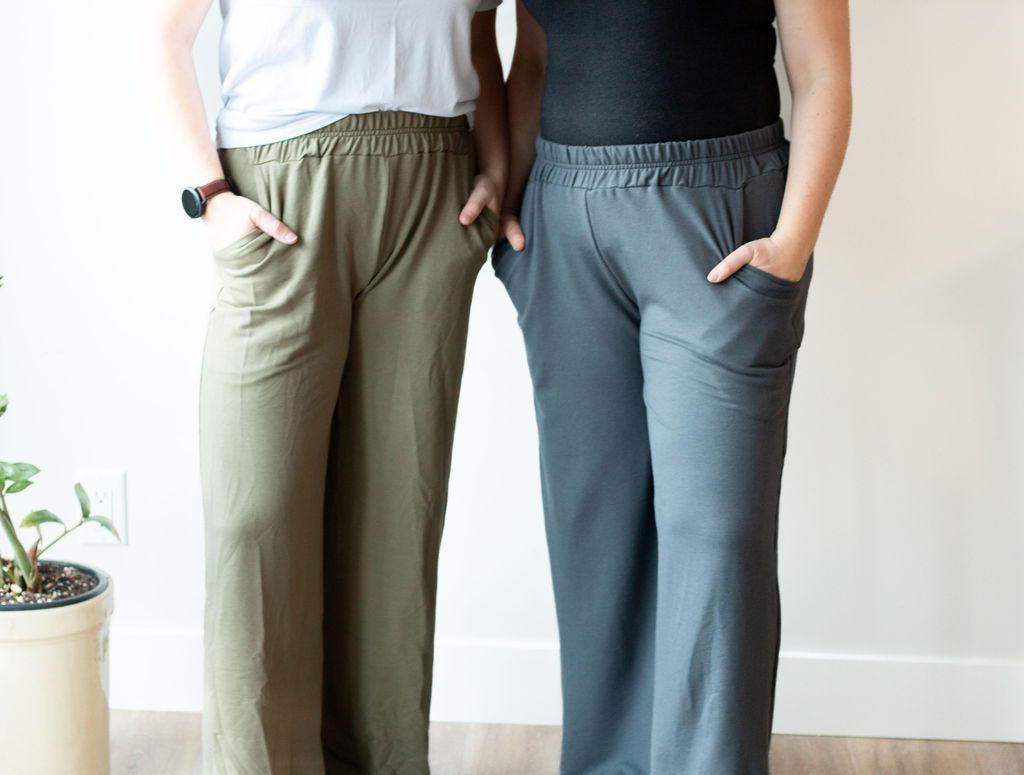 *Pre-Sale* Ruched Waist Straight Leg Pants