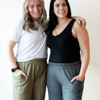 *Pre-Sale* Ruched Waist Straight Leg Pants