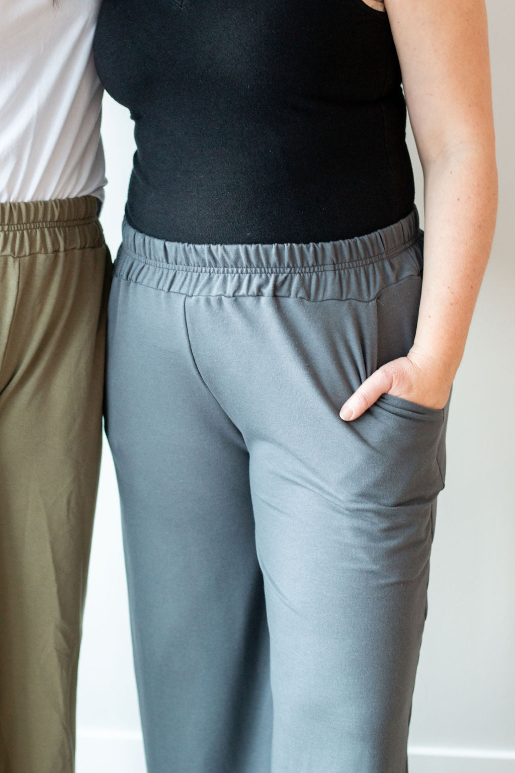 *Pre-Sale* Ruched Waist Straight Leg Pants