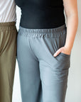 *Pre-Sale* Ruched Waist Straight Leg Pants