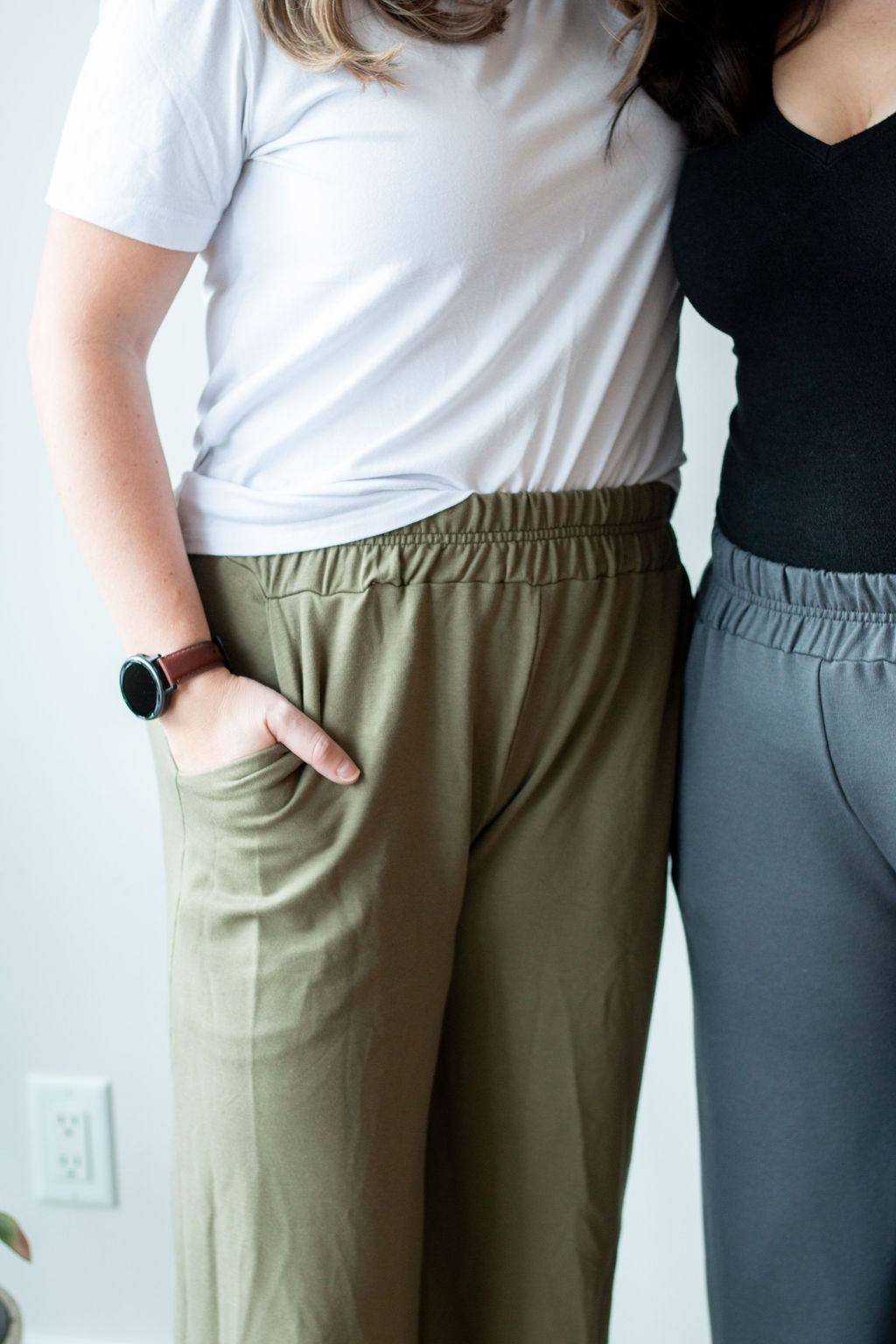 *Pre-Sale* Ruched Waist Straight Leg Pants