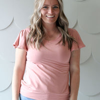 *Pre-Sale* Flutter Sleeve Top