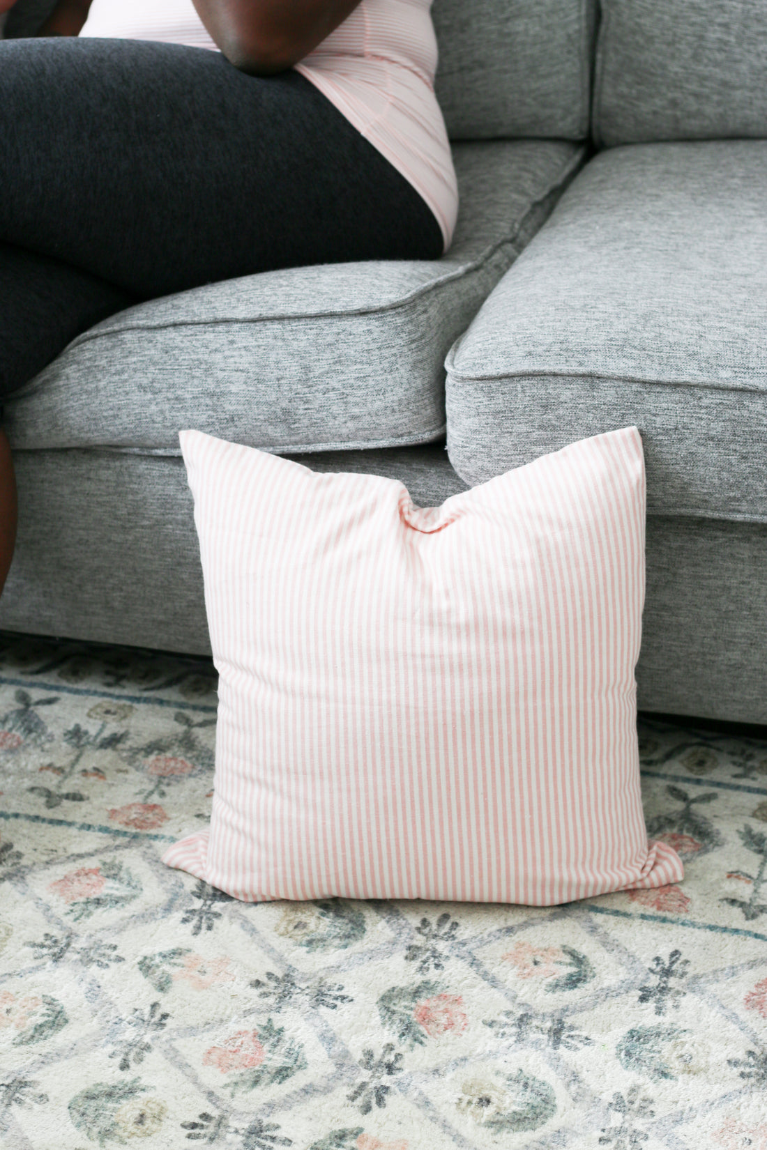 *Pre-Sale* Cushion Cover - Pink Sugar Stripe