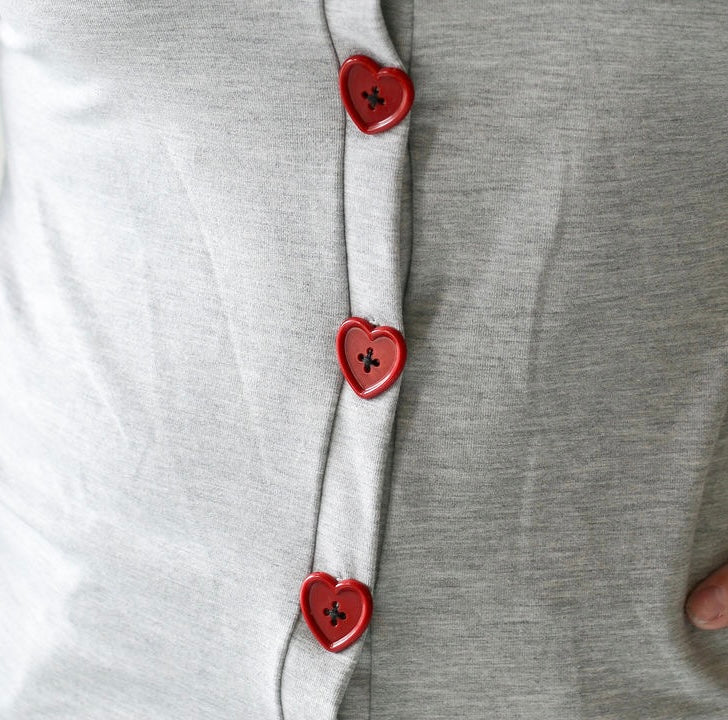 *Pre-Sale* Heart Button Up Cardi
