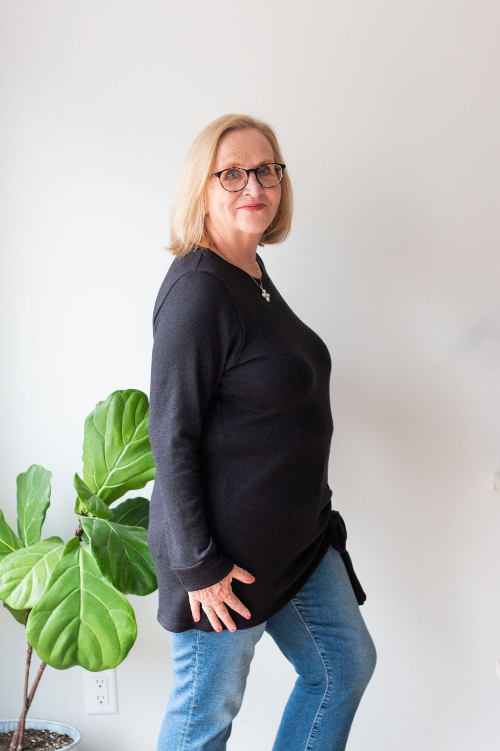 *Pre-Sale* Ruched Tie Long Sleeve