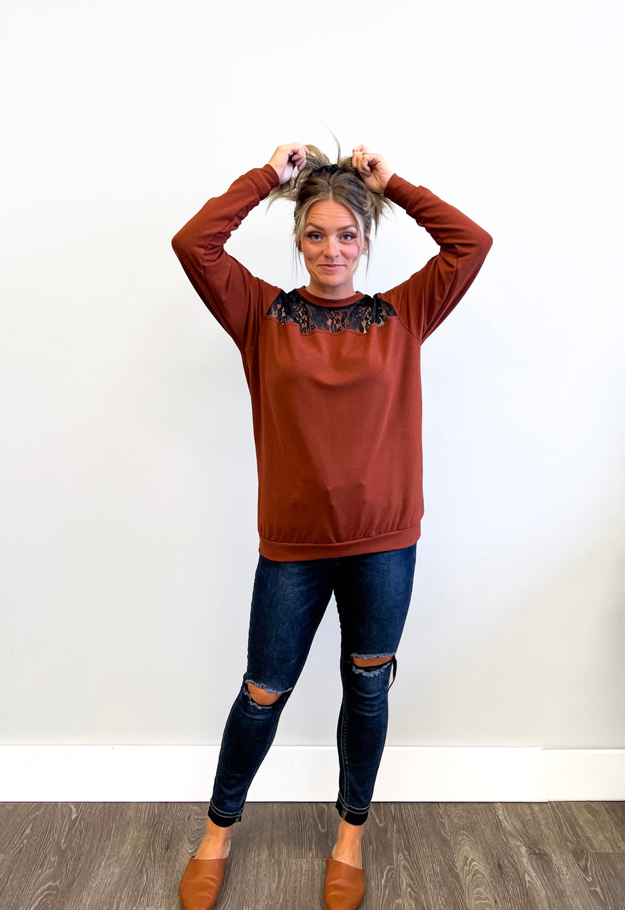 *Pre-Sale* Lace Sweatshirt
