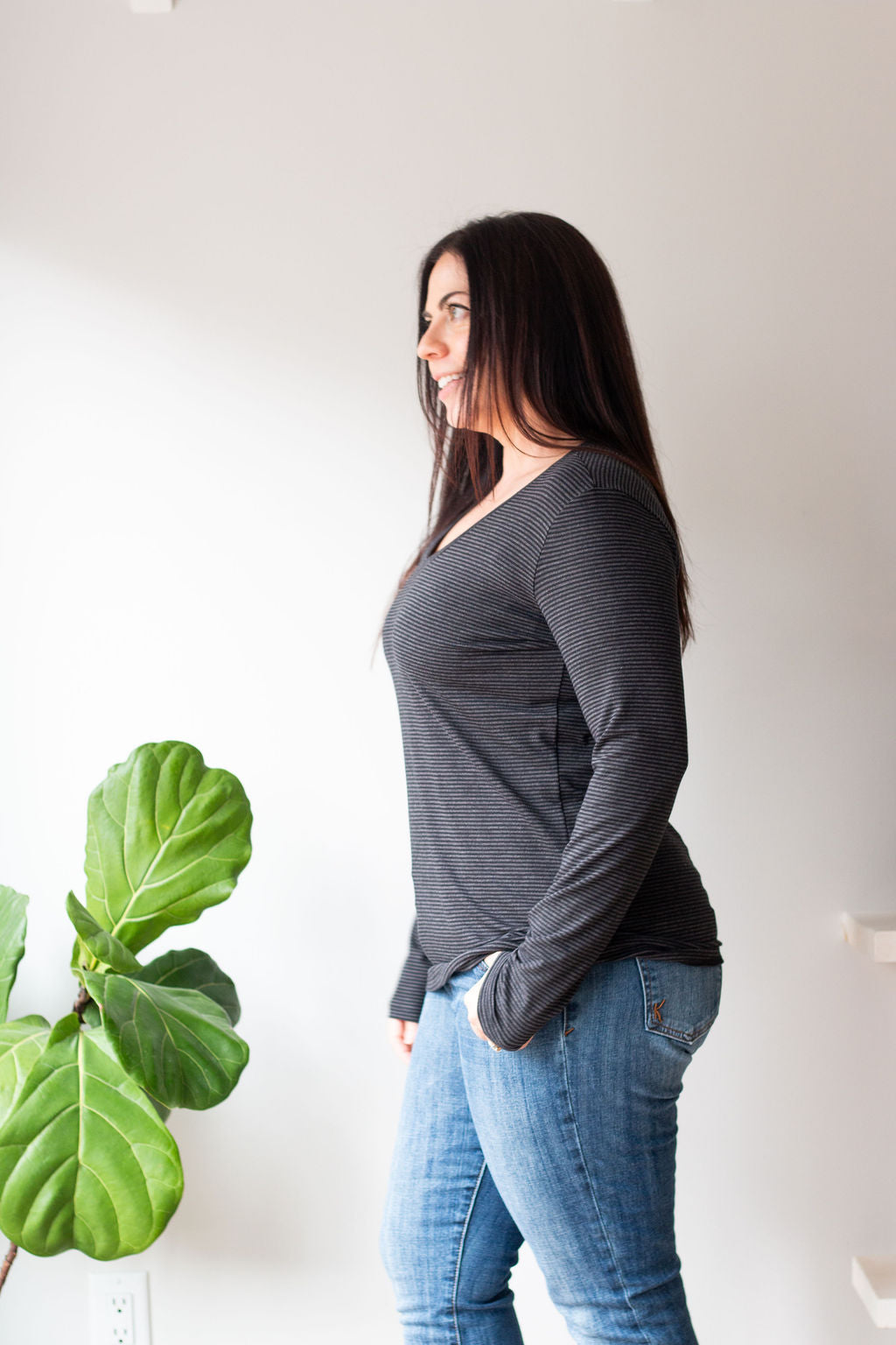 *Pre-Sale* Long Sleeve V Neck Tee