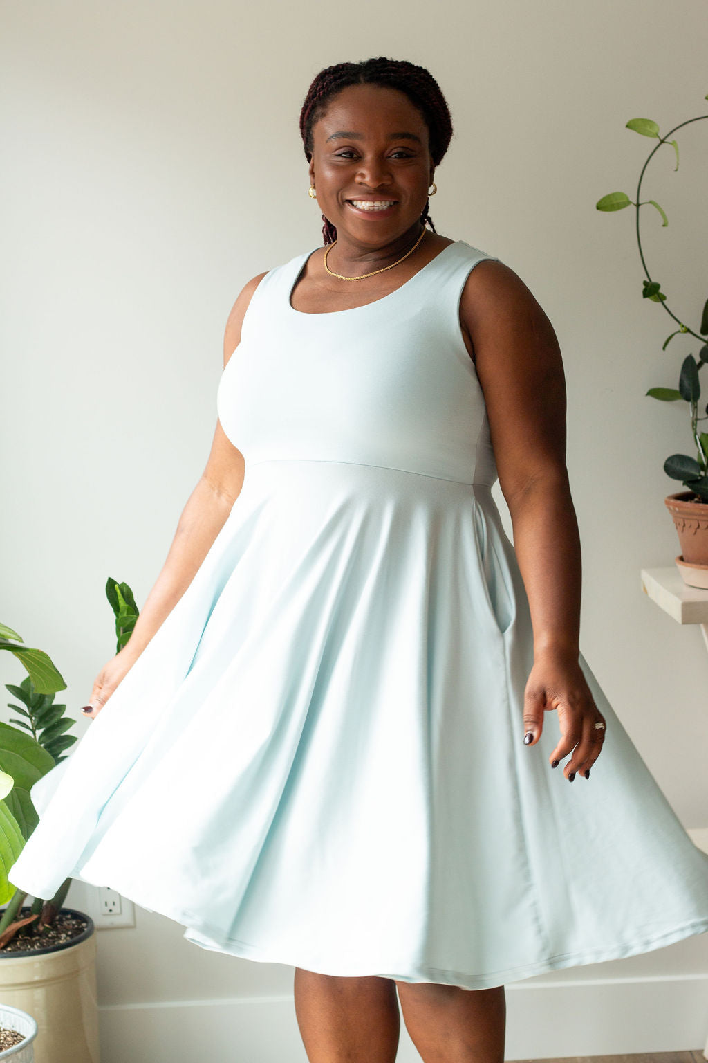 *Pre-Sale* Tank Heart Cut-Out Circle Dress